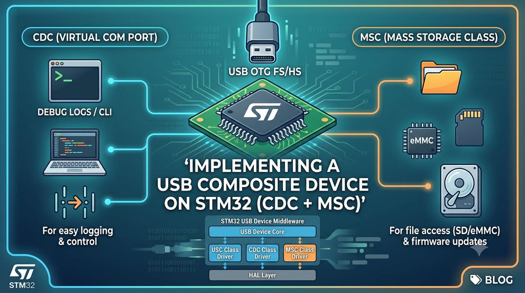 How to Implement a USB Composite Device on STM32 (CDC + MSC)